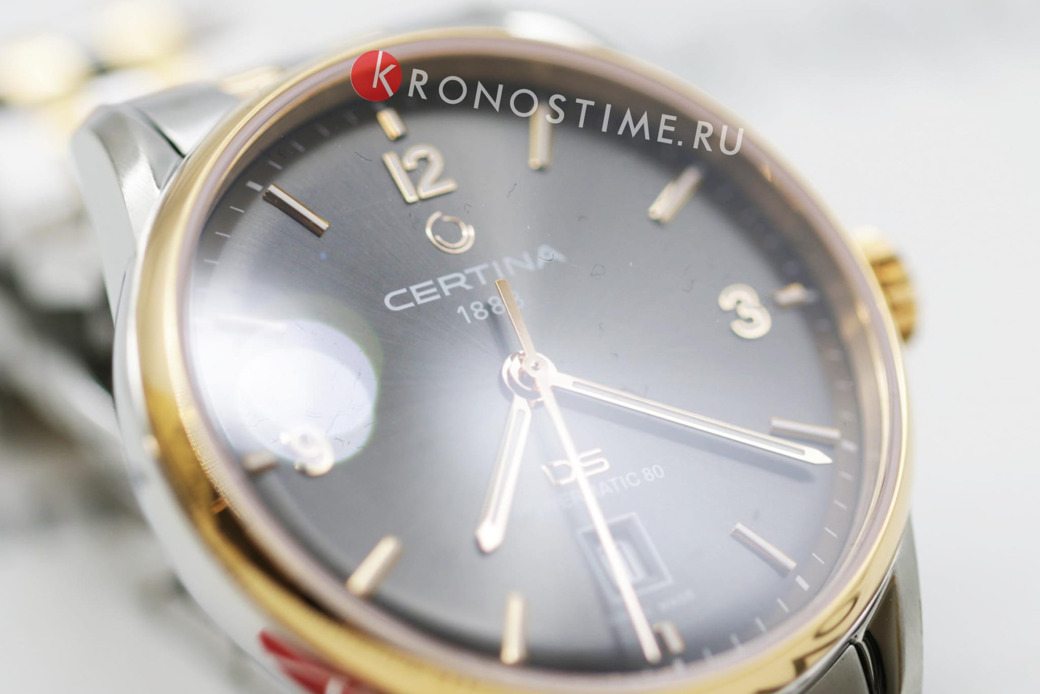 Оригинальные часы Certina Certina DS Powermatic 80 C026.407.22.087.00 механические калибр механизма powermatic 80.111 общий вид
